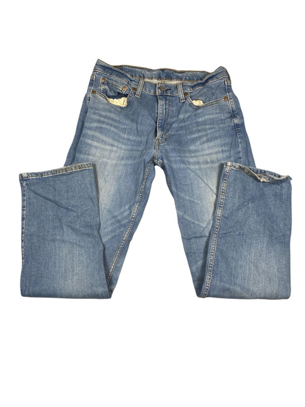 Levis 514 Straight Fit Jeans Mens W33 L32 Medium Wash Denim